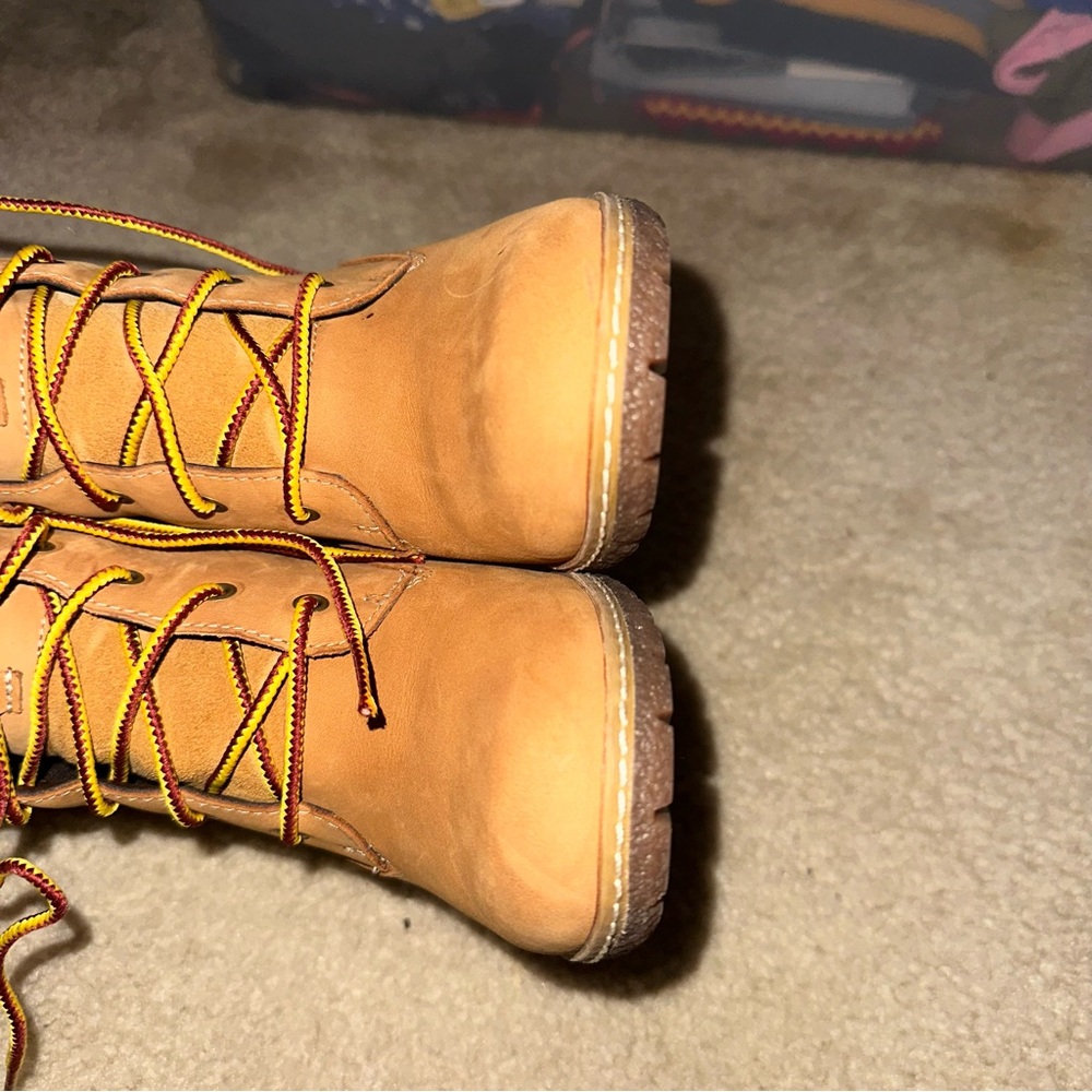 Timberland Tillston Double Collar Wheat‎ Nubuck Leather Heeled Bootie - Picture 10 of 10